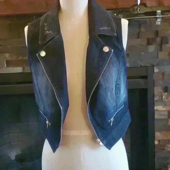 urban groove Jackets & Blazers - Distressed denim vest
